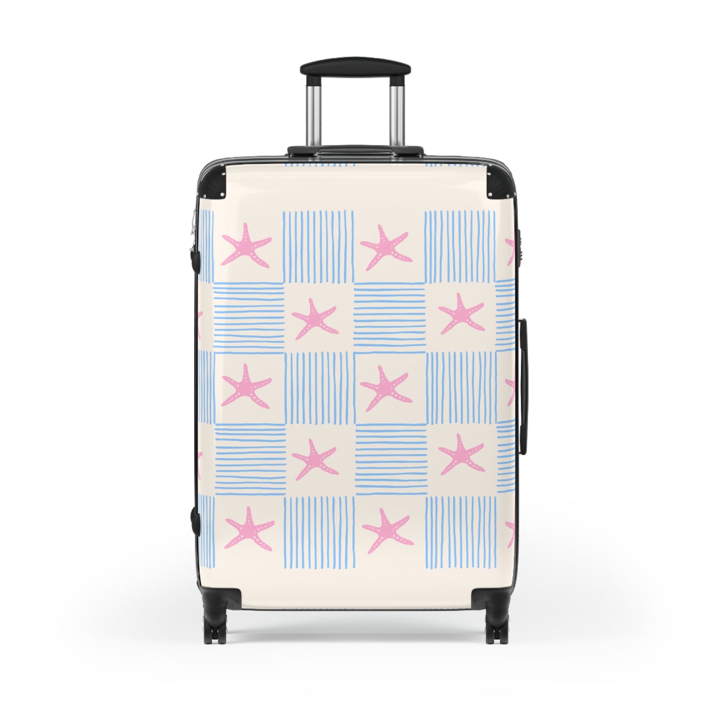 "Starfish Checkerboard" — Neurodivergent Pride Carry-On | Hard Shell · Cabin Size | Neubrave