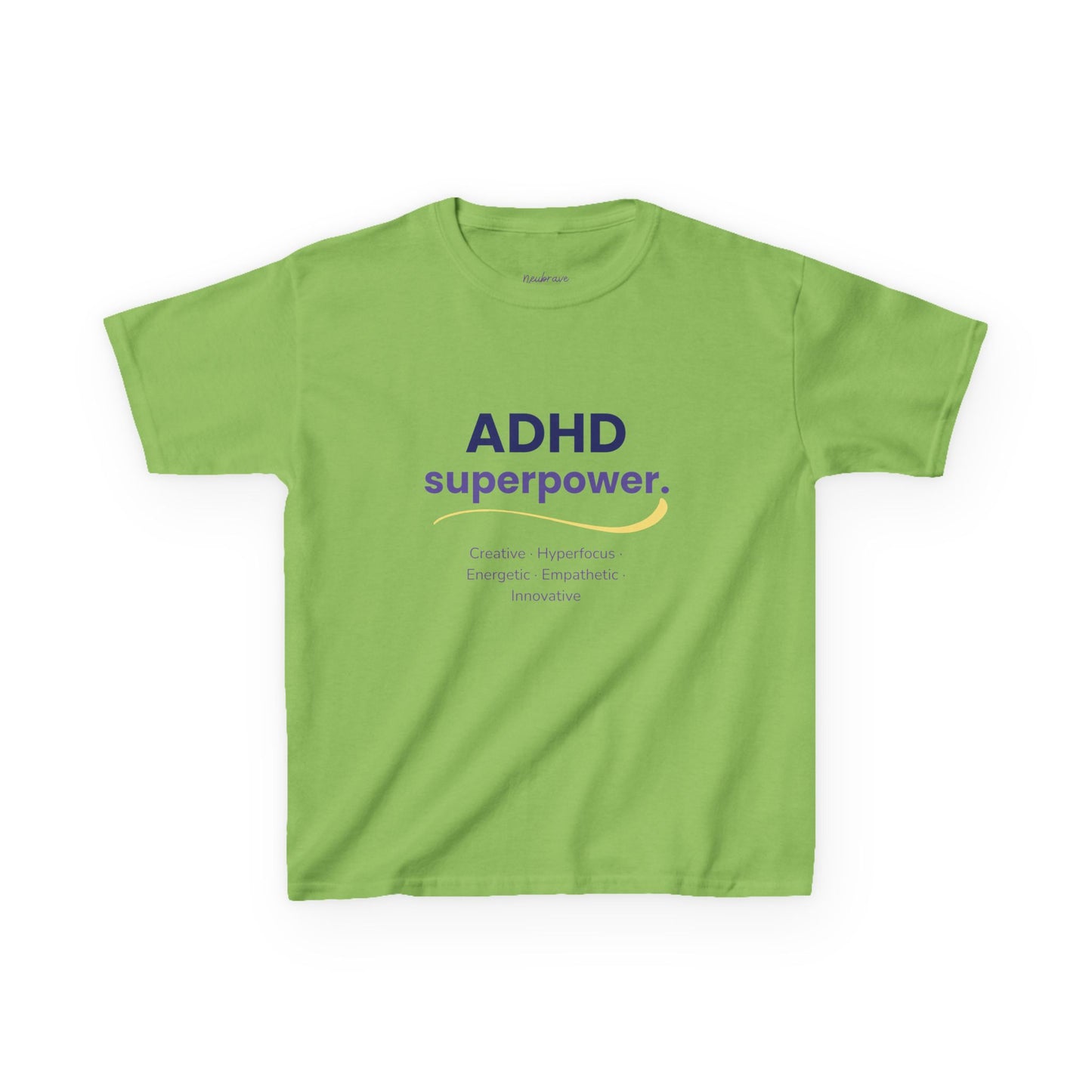 ADHD Superpower Kids T-Shirt – Positive Neurodiversity Tee | Neubrave